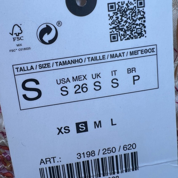 ZARA Paisley Print Crop Top Size Small NWT - Picture 11 of 15